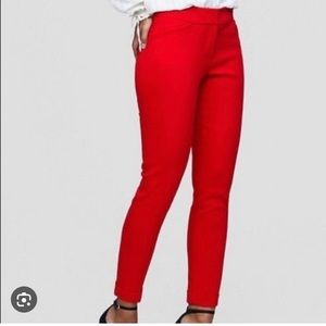 Loft Marisa Skinny red pants sz 6